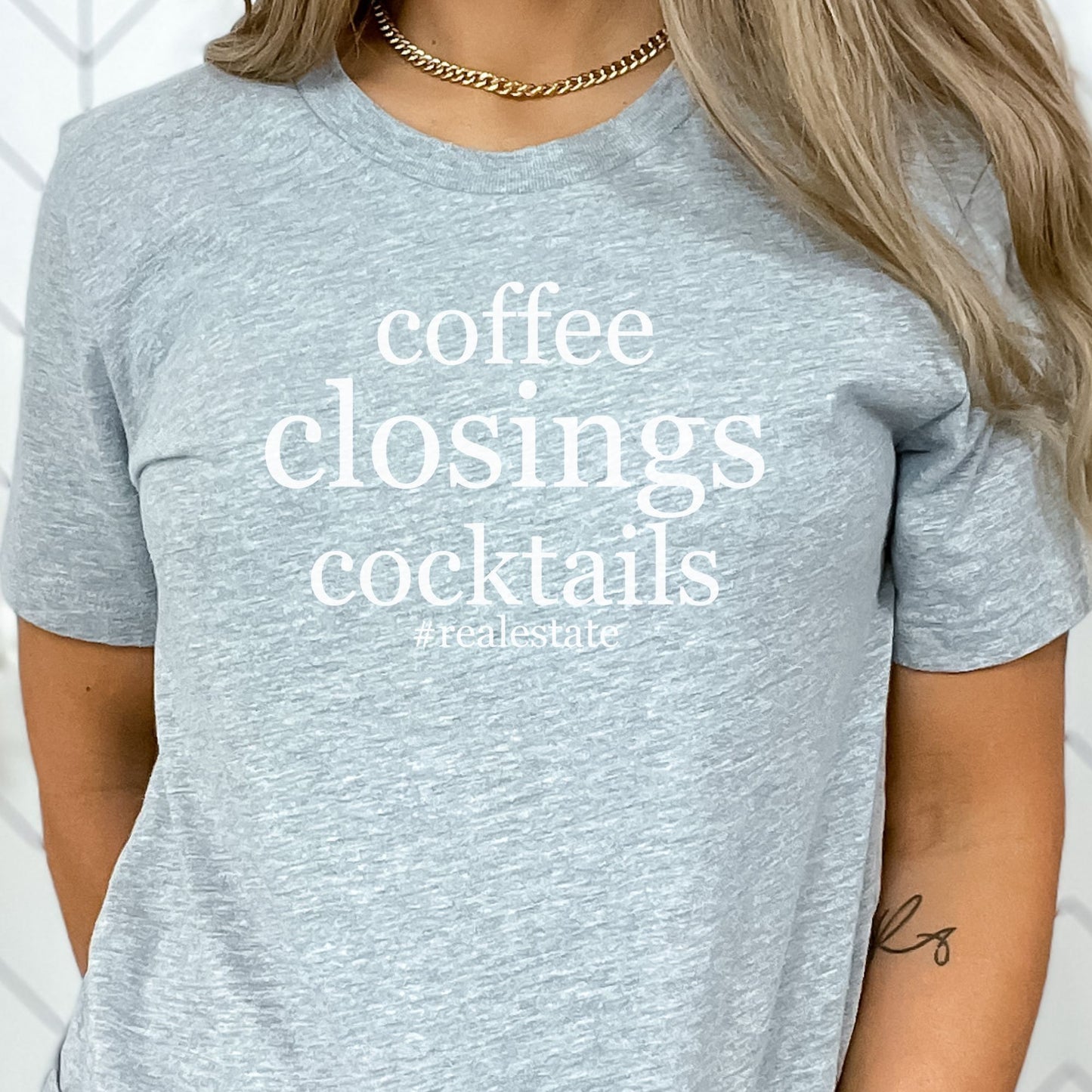 Coffee closings cocktails #realestate - Real Estate T-shirt