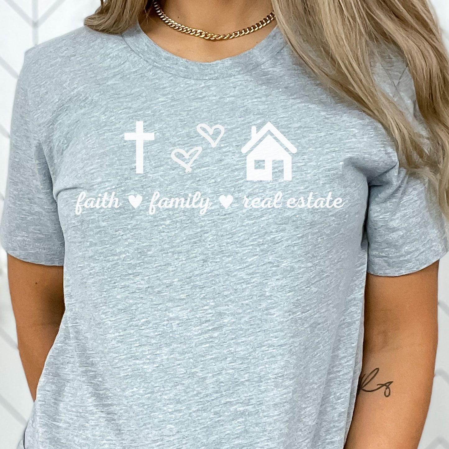 Faith * Family * Real Estate - Real Estate T-shirt