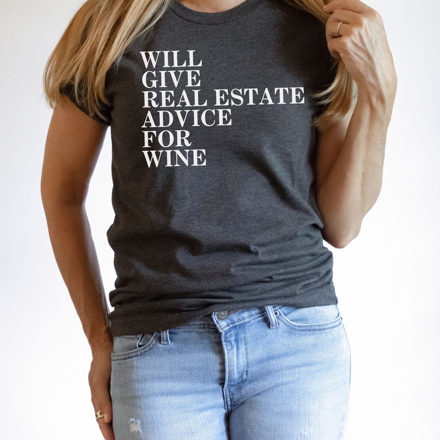 This Realtor Loves Wine and Real Estate - Funny Real Estate T-shirt