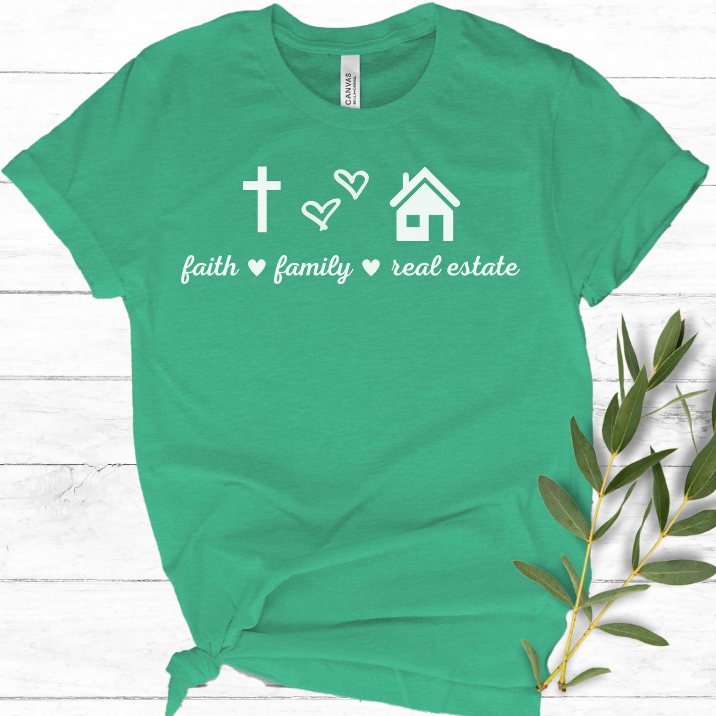 Faith * Family * Real Estate - Real Estate T-shirt